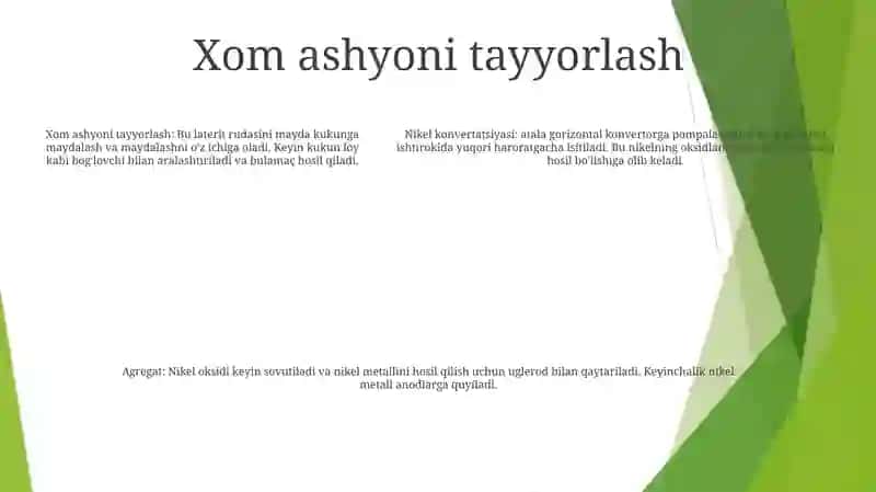 Nikelni Konversiyalash Jarayoni Uchun Agregat (Gorizontal Konvertorda) 4