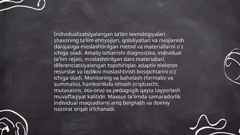 Maxsus pedagogik texnologiyalar va ularning amaliy qo'llanishi 4