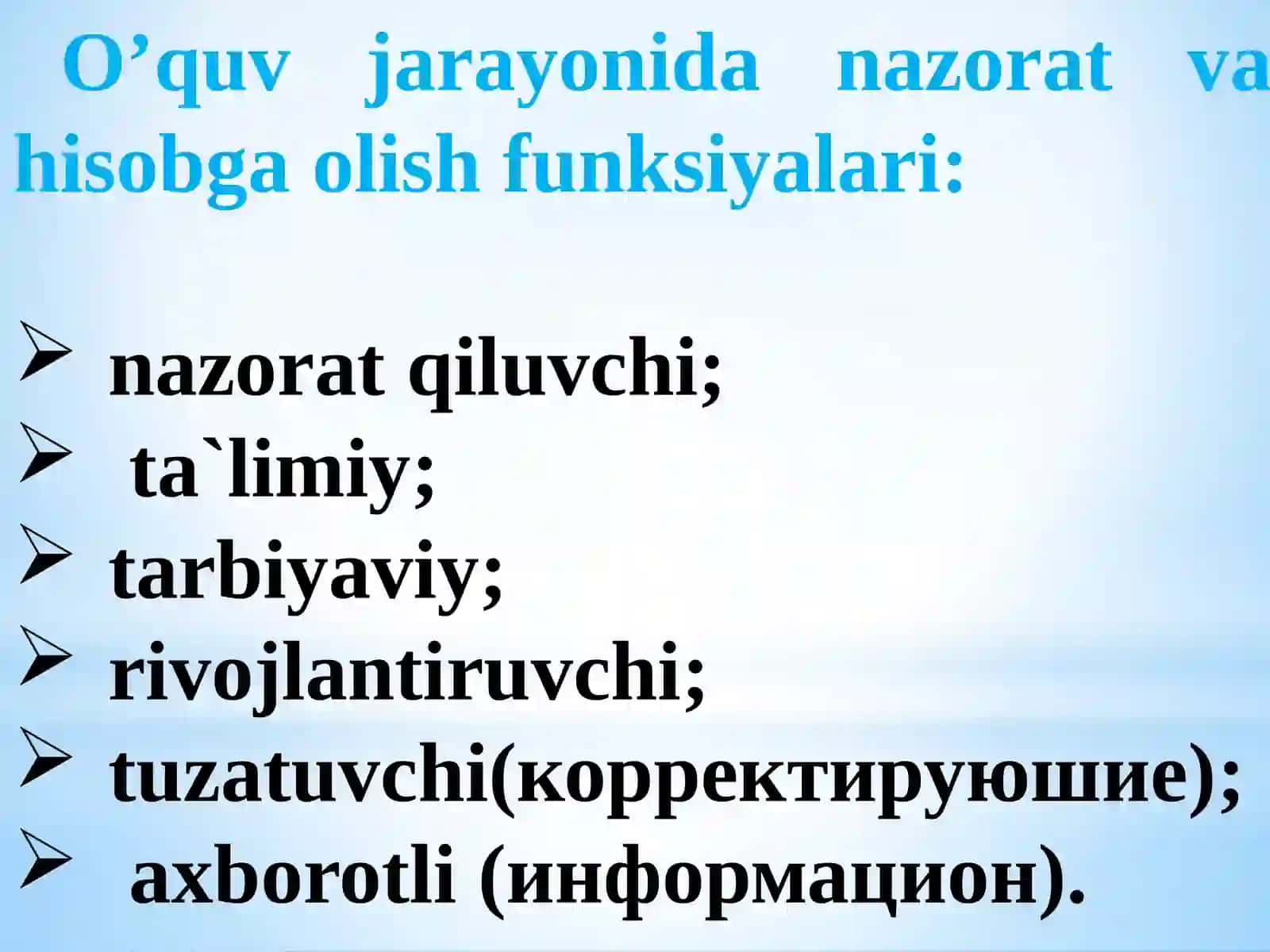 Ta’lim sifati diagnostikasi va monitoringi 4