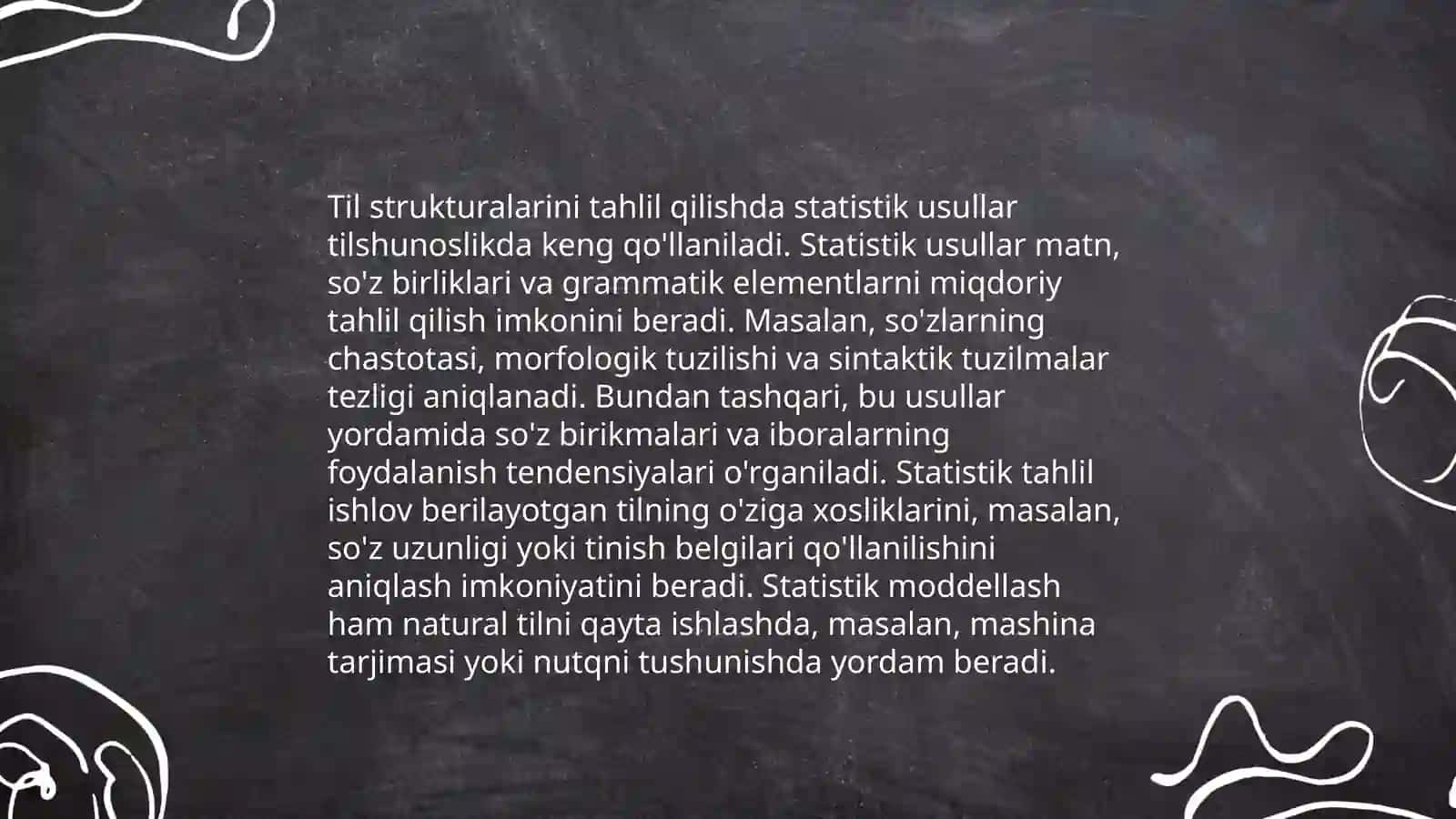 Lingvistik masalalarni matematik usullar bilan yechish yo'llari 4