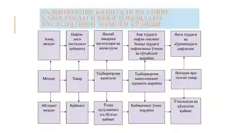 Тадбиркорлик капитали ва унинг ҳаракатидаги икки томонлама ҳусусиятлар 4