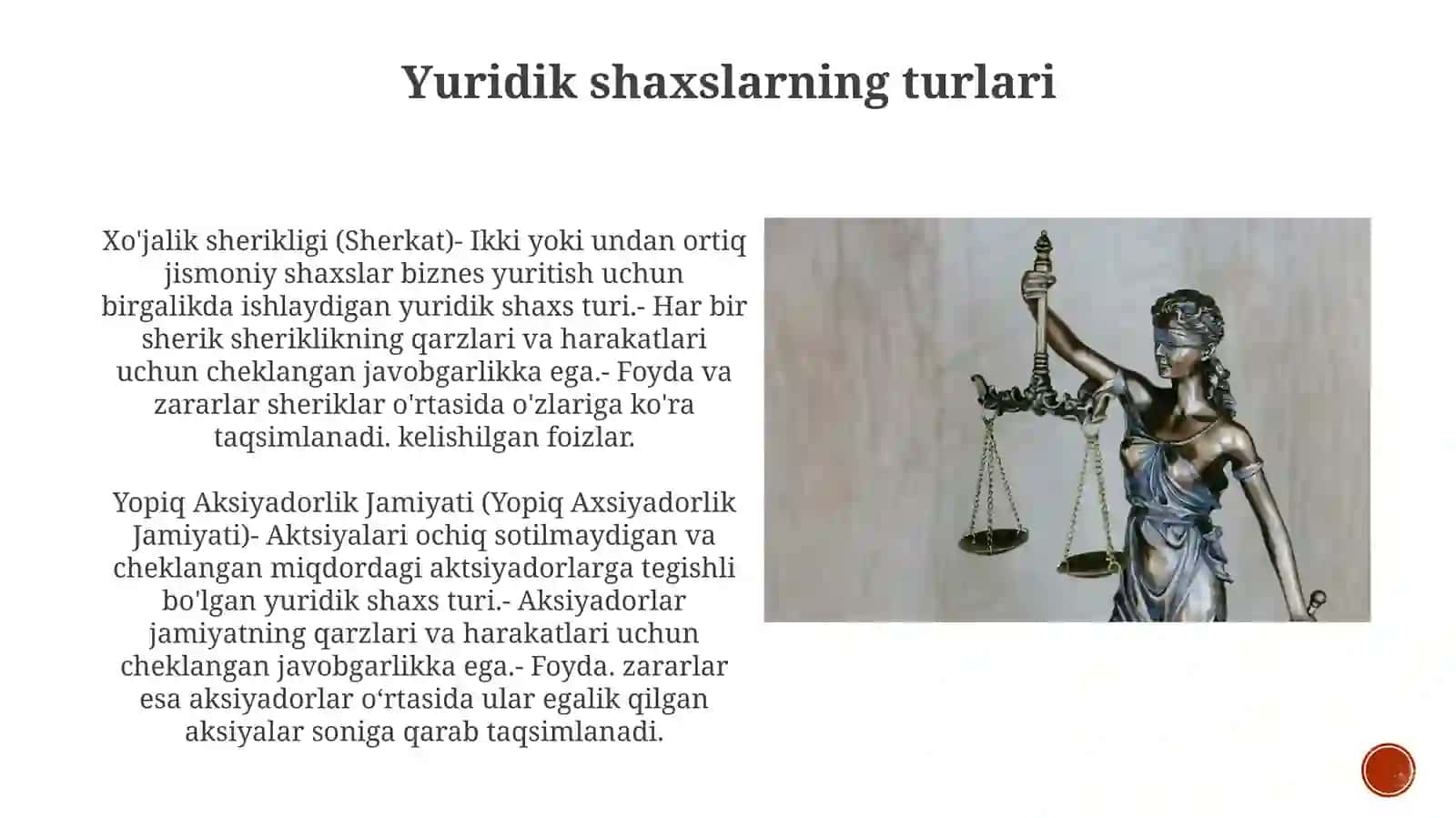Yuridik Shaxslar Va Ularning Tijorat Tizimj 4