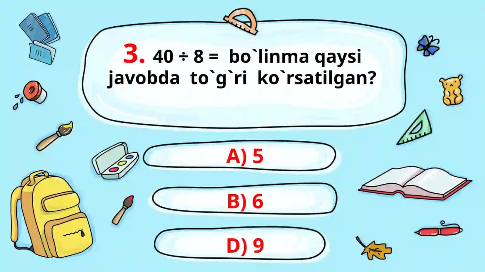 2-sinf Matematika3- chorak test 4