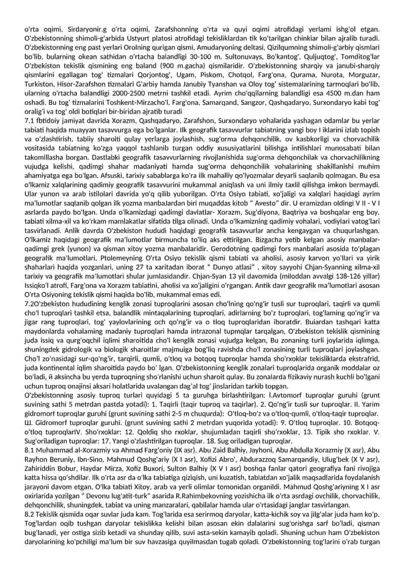 O'zbekistonning regional tabiiy geografiyasi 4