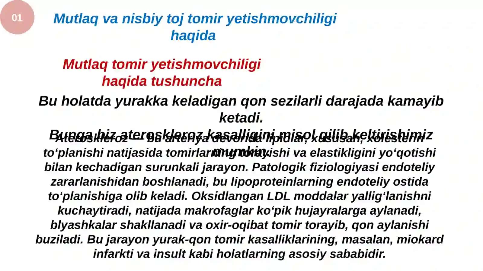 Mutlaq va nisbiy toj tomir yetishmovchiligi. Yurak ishemik kasalligi, uning shakllari, sabablari va rivojlanish mexanizlari 4