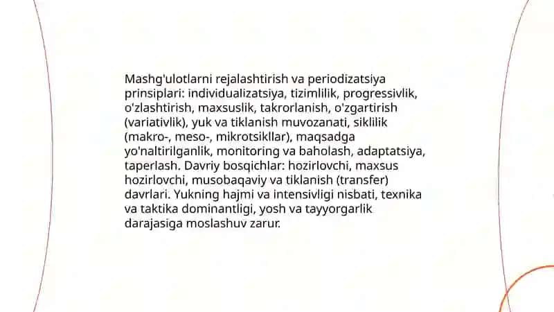 Belbogli kurash mashgʻulotlarini tashkillashtirish va oʻtkazish nazariyasi 4