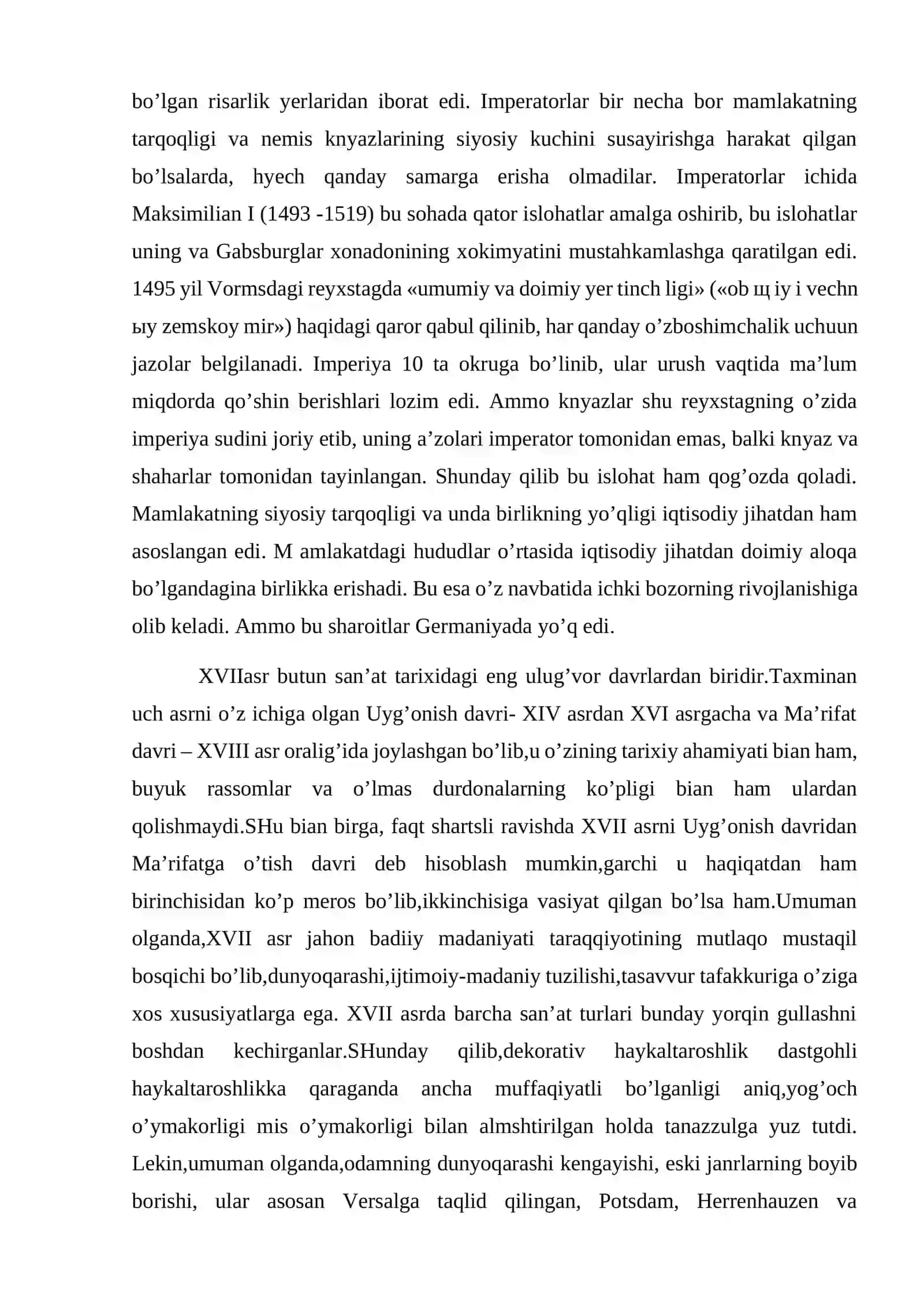 XVI -XVII ASR BIRINCHI YARMIDA GERMANIYA 4