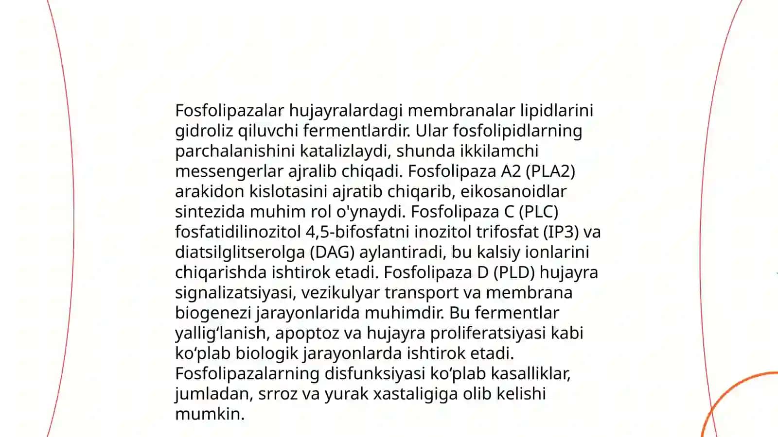 Fosfolipazalar va ularning taʼsir qilish mexanizmi 4
