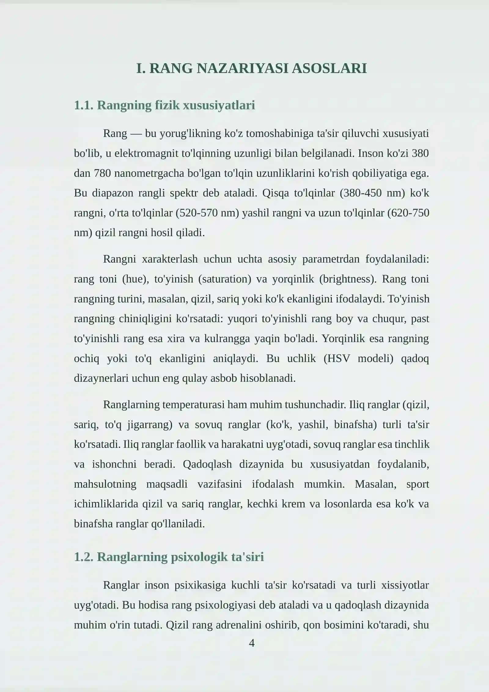 QADOQLARDA RANG AXAMIYATI 4