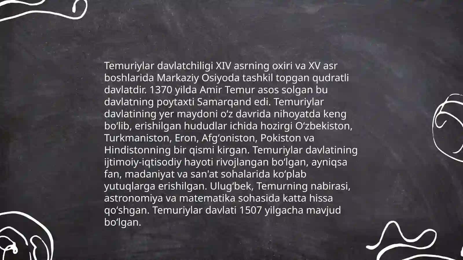 Amir Temur markazlashgan davlatni yaratish 4