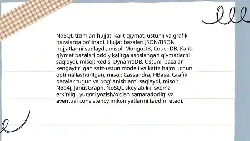 Relyatsion (RDBMS) malumotlar bazalari va SQL asoslari 4
