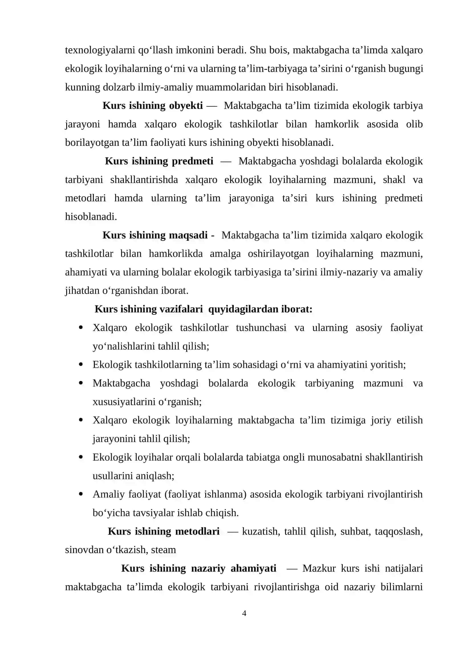 Xalqaro ekologik tashkilotlar bilan hamkorlikda amalga oshirilayotgan loyihalarning taʼlimga taʼsiri 4