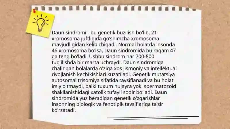 Daun sindromi 4