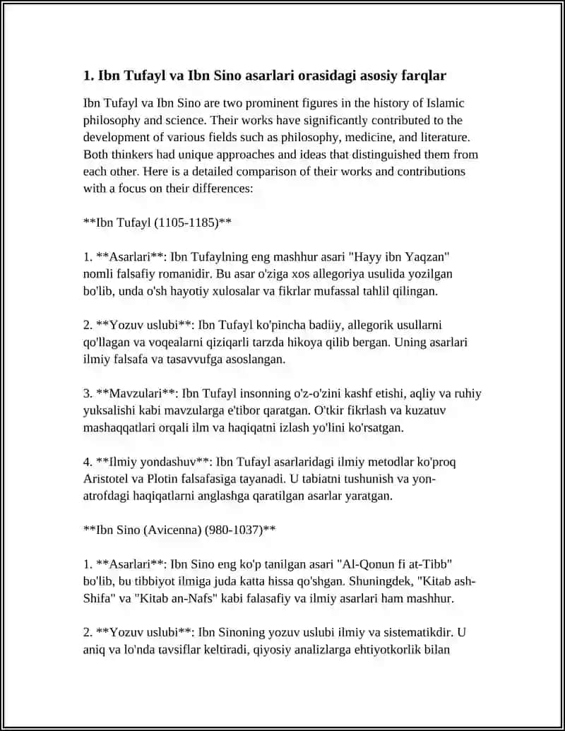 "Hayy ibn Yaqzan" risolasini tahlil etish 4