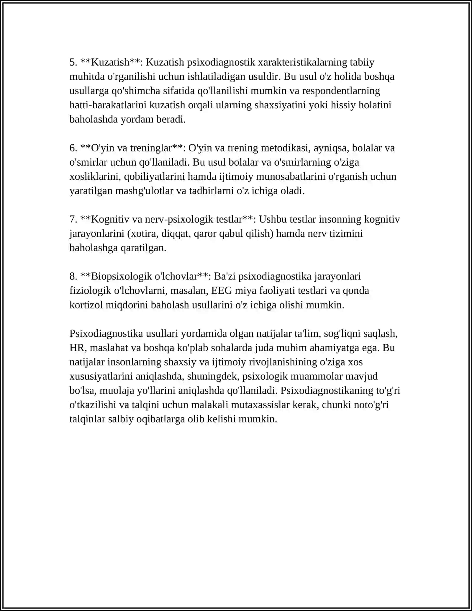 PSIXADIYOGNOSTIKA TEKSHIRUV VA TATQIQOTLAR 4