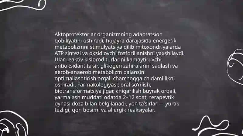 Aktoprotektorlar va ularni sport tibbiyotida qo‘llanilishi 4