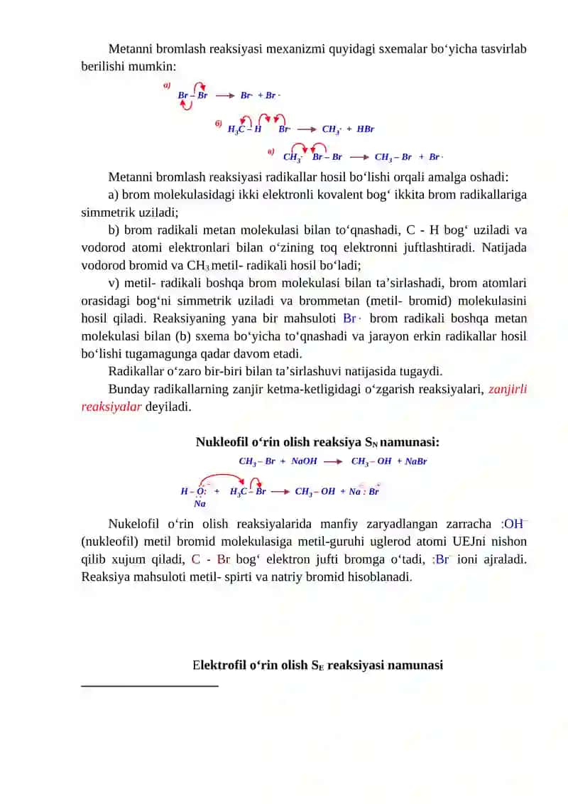 ORGANIK BIRIKMALRNING REAKSION QOBIYATI, REAKSIYA TEZLIGIGA TA’SIR ETUVCHI OMILLARNI O’RGANISH 4