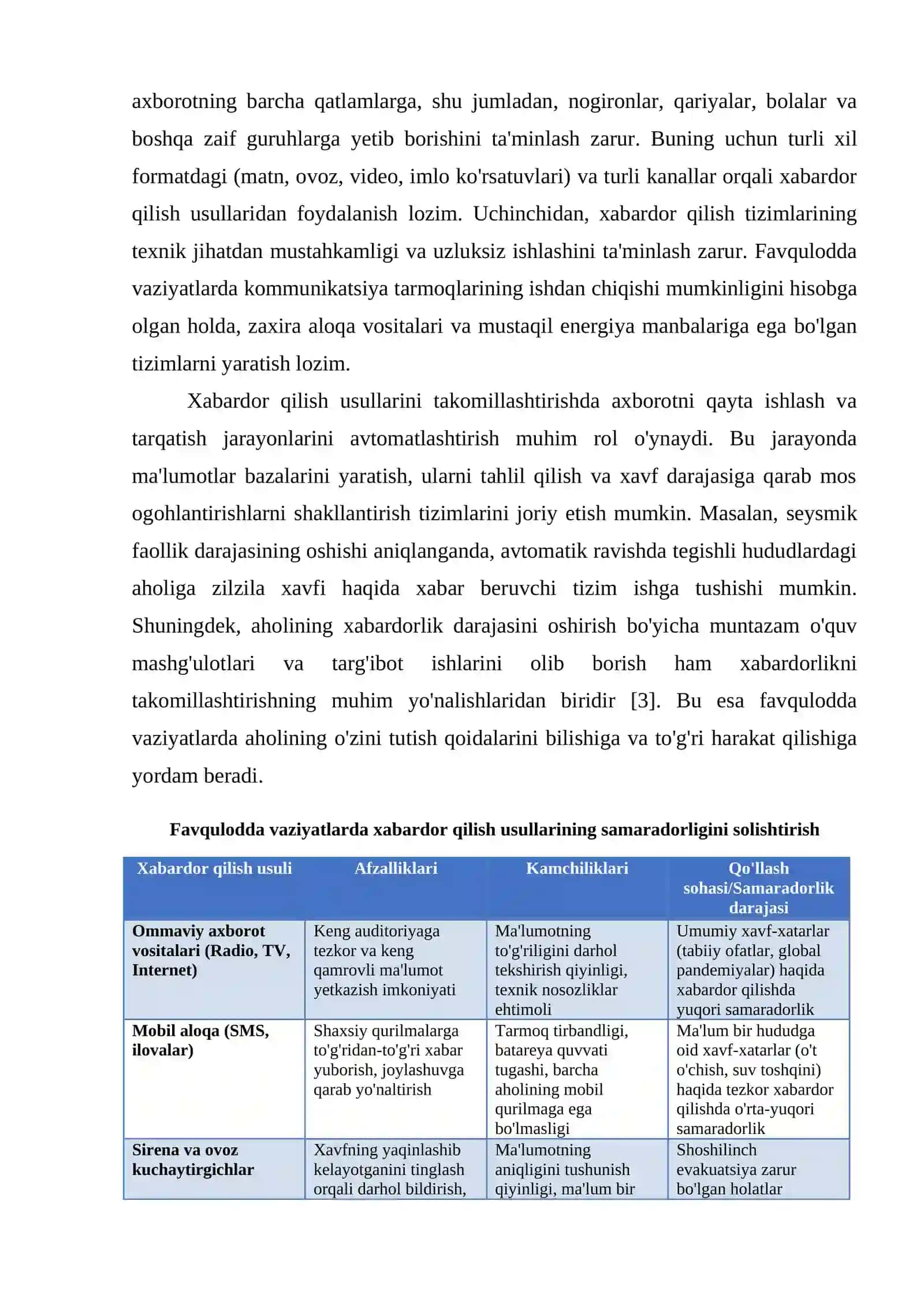 Vaziyatlarga tayyorgarlik darajasini oshirish usullari 4
