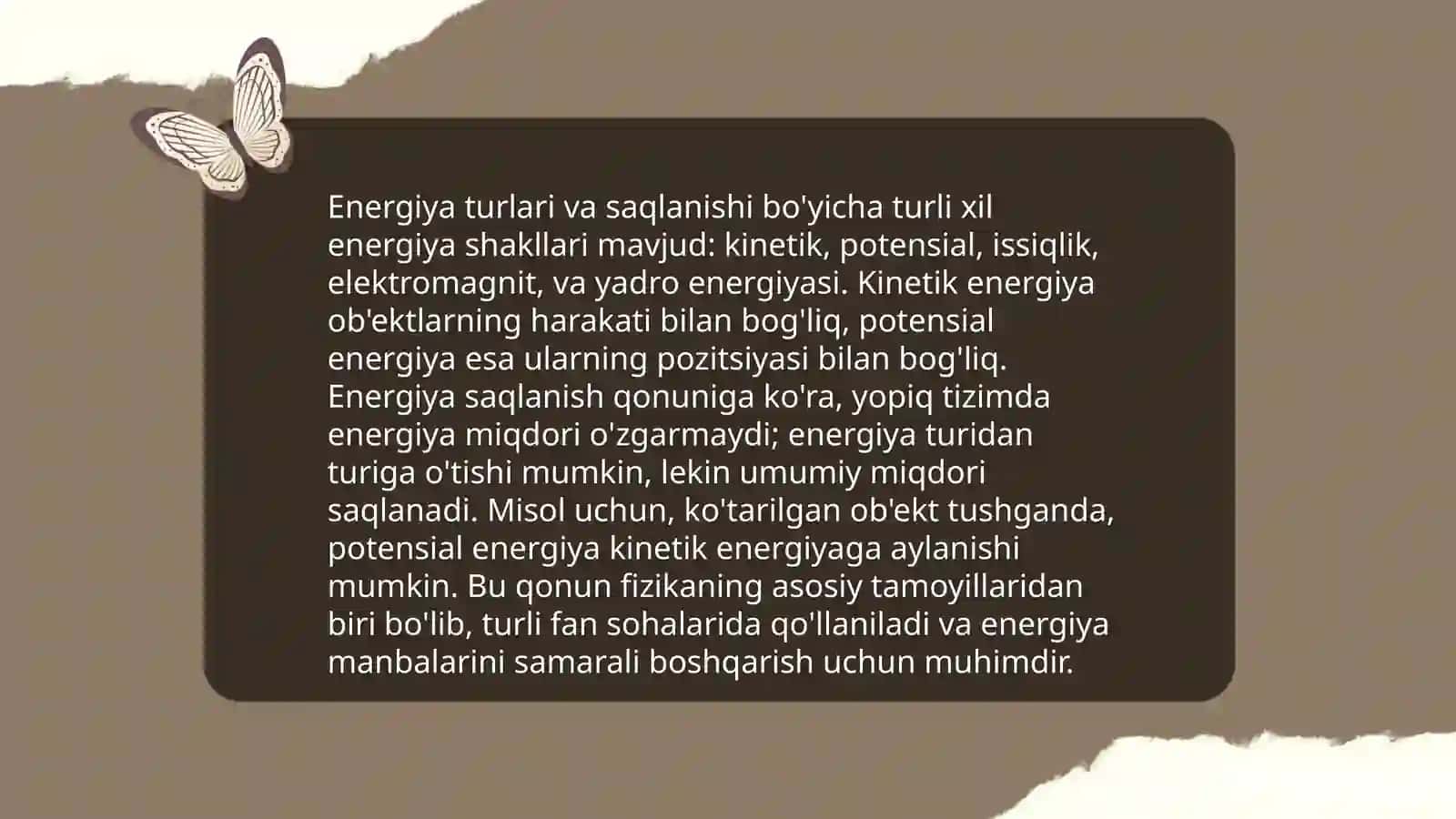 Energiyaning saqlanish qonuni 4