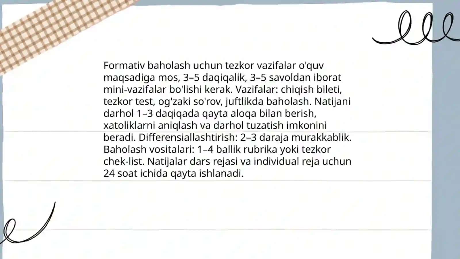 Diagnostik testlar yaratish usullari 4