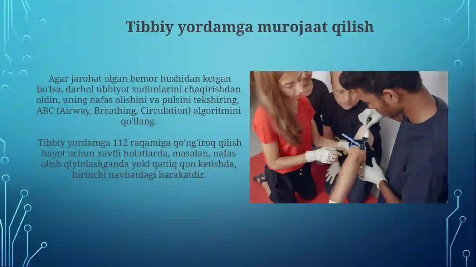Shikastlangan bemorlarni parvarish qilidh asoslari 4