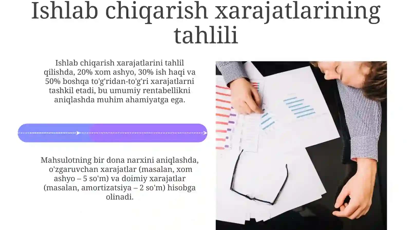 Ishlabchiqarish va davr xarajatlarini taqqoslash 4