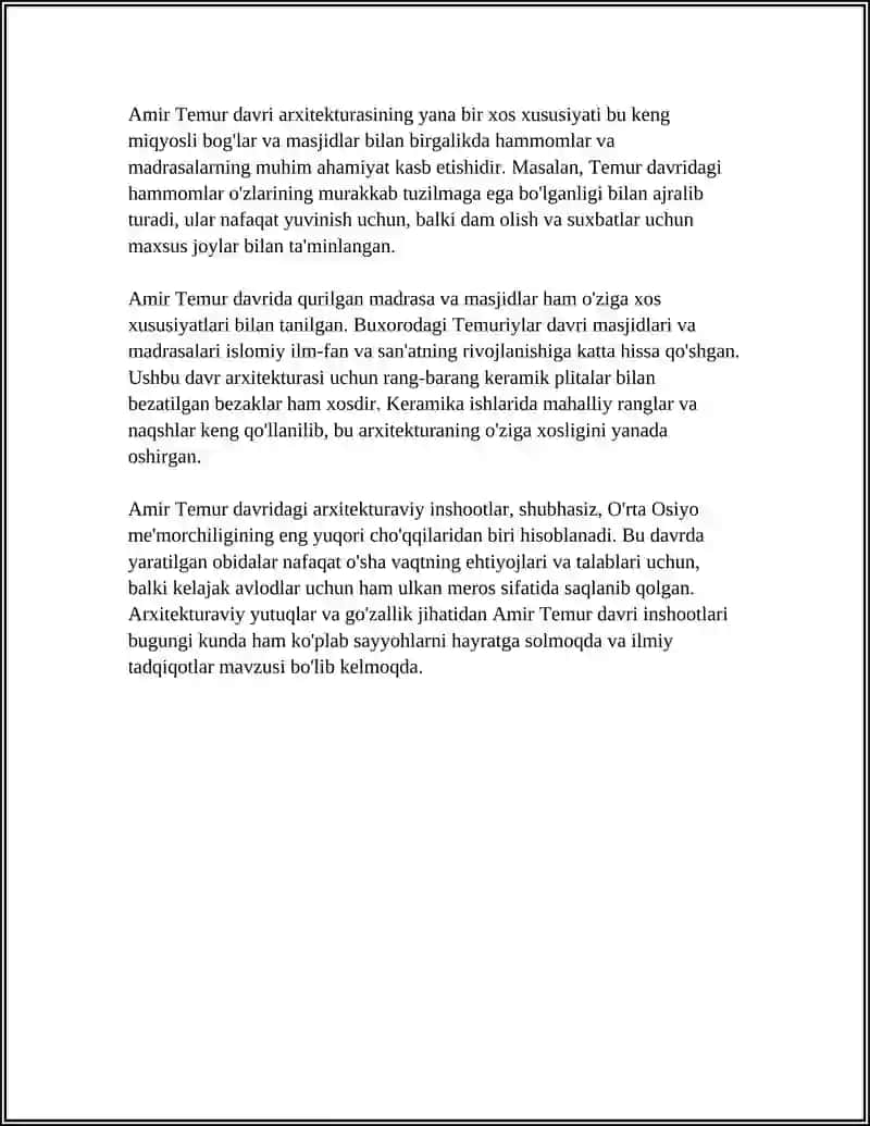 AMUR TEMUR DAVRI ARXITEKTURASI 4