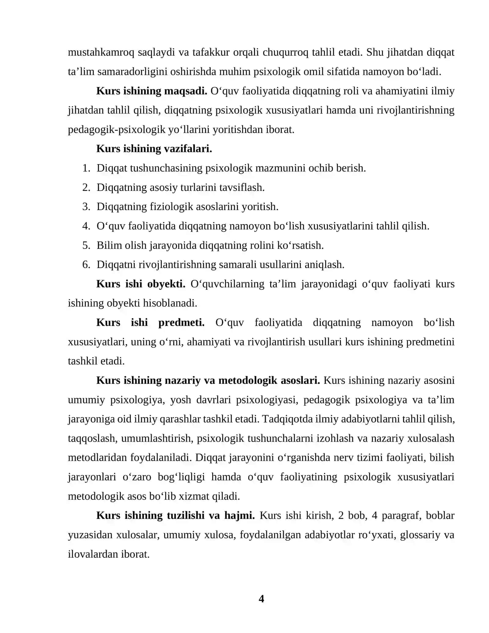 O‘QUV FAOLIYATIDA DIQQATNING ROLI VA AHAMIYATI 4
