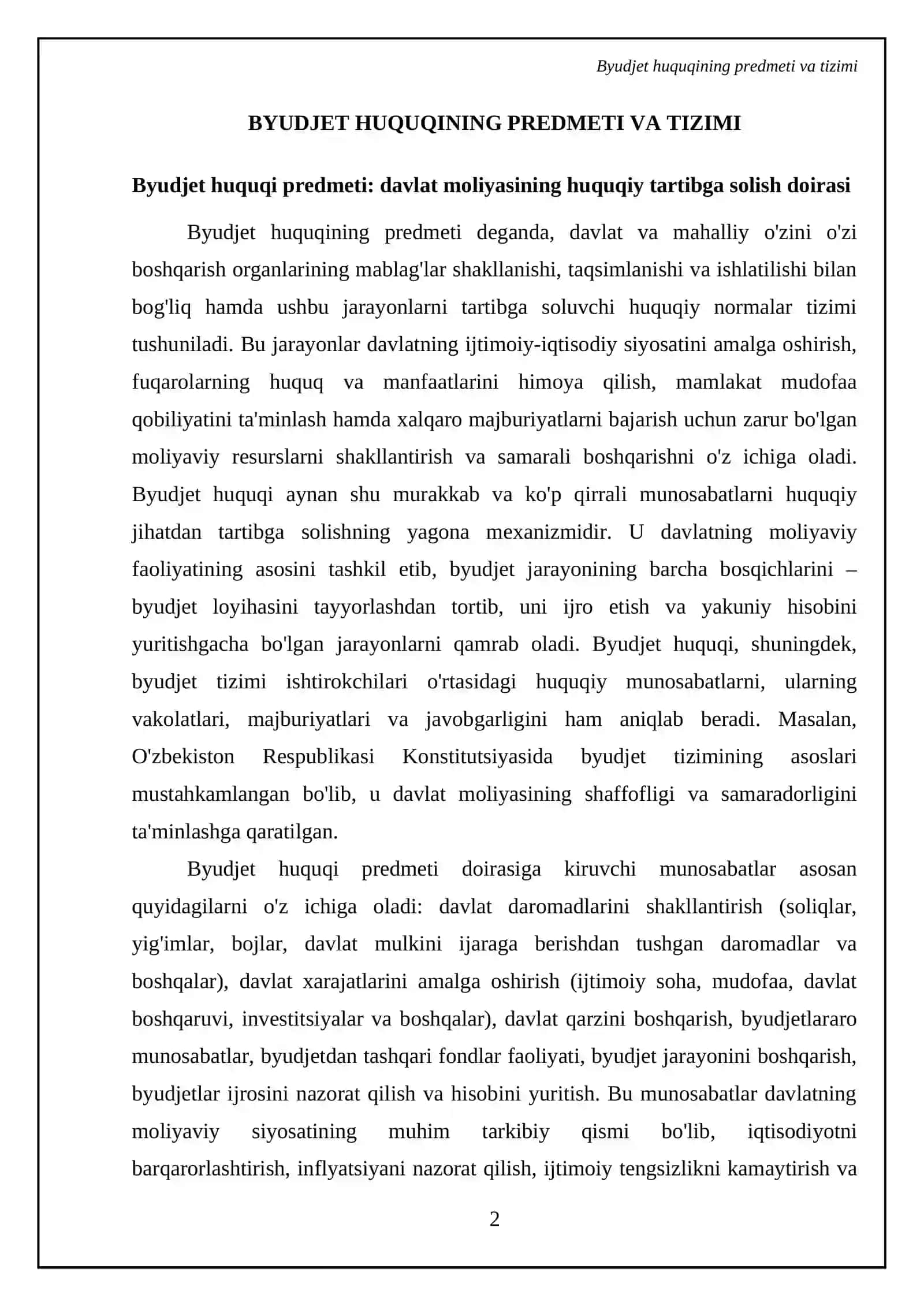 Byudjet huquqi va predmeti 4