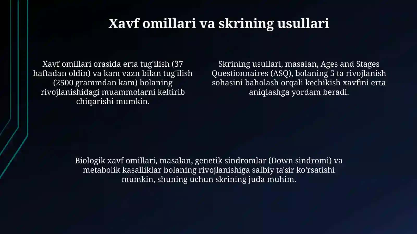 Rivojlanishda kechikishi xavfi boʻlgan bolalarniertaaniqlash 4