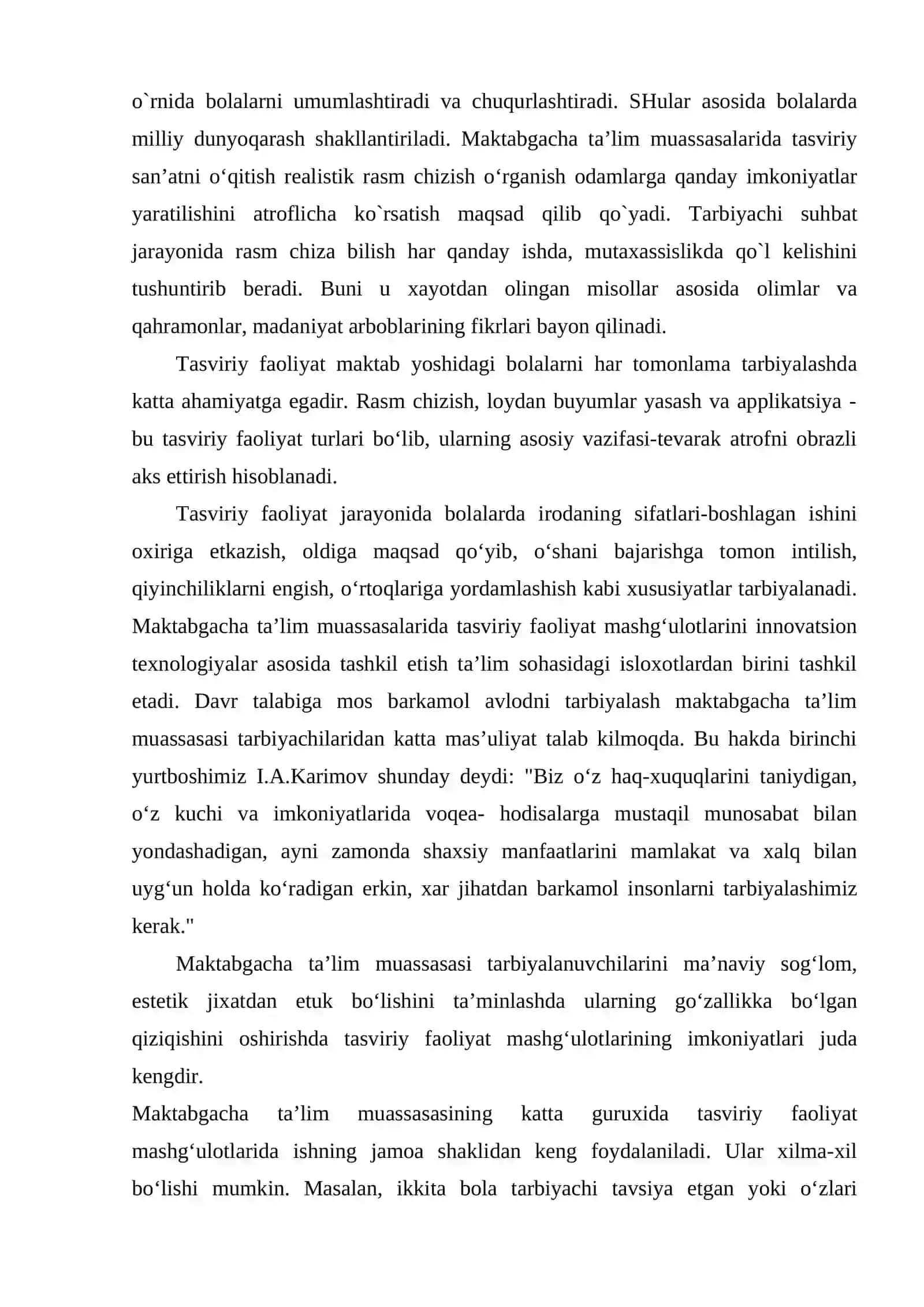 Katta va maktabga tayyorlov guruhda bolalarni rasm chizishga o‘rgatish metodlari 4