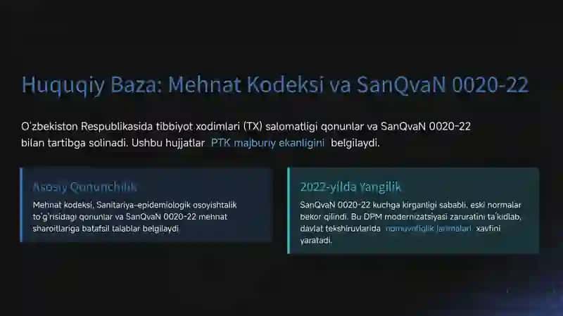 Shifokor va xodimlarning profilaktik ko’riklari. Mexnat gigienasi 4