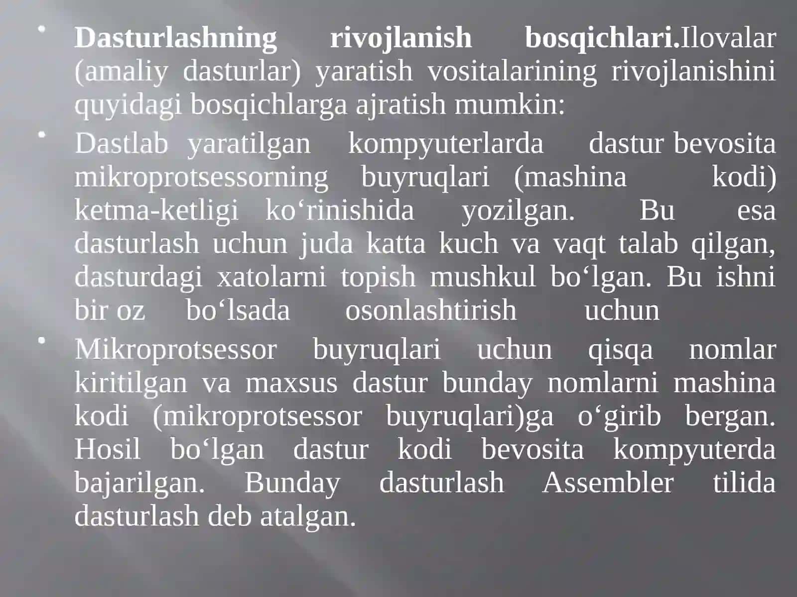 Delphi dasturlash muhitida zamonaviy ilovalar yaratishning rivojlanish bosqichlari 4