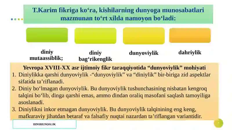 Dun’yoviy va diniy bilimlar mutanosibligini ta’minlashning ahamiyati 4