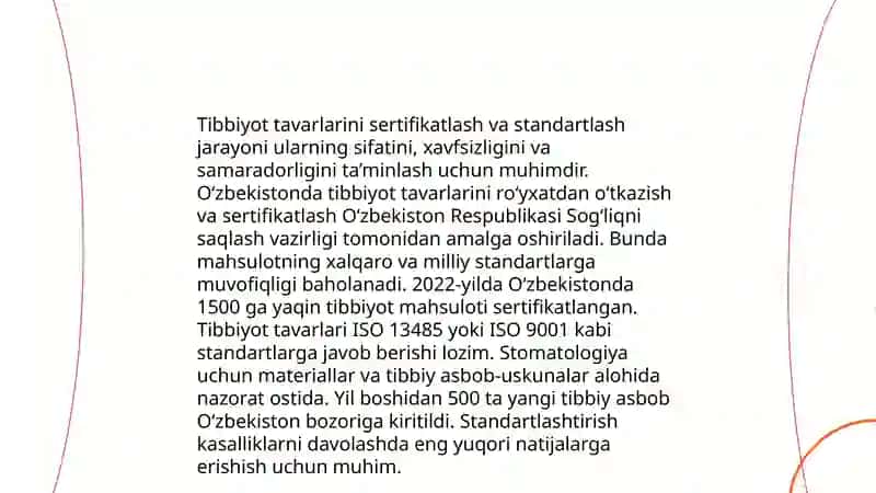 Tibbiyot tavarlarini ishlab chiqarish jarayoni 4