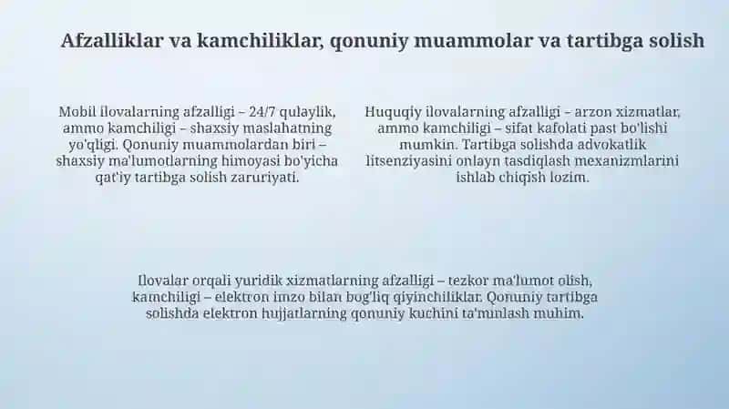 Mobil ilovalar orqali huquqiy xizmatlar 4
