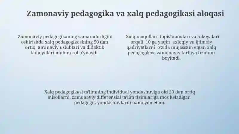 Xalq pedagogikasi manbalarida oʻqituvchi kasbining ulugʻlanishi 4