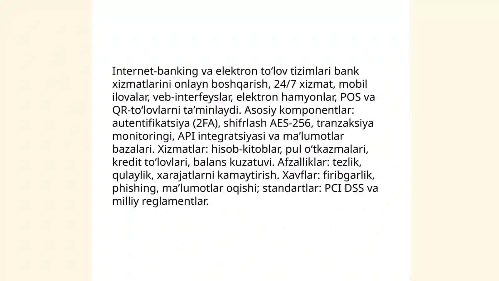 Mobil bank xizmatlarining rivojlanishi va xavfsizligi 4