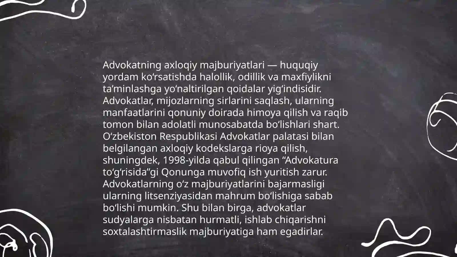 Advokatning kasbiy etikasi 4