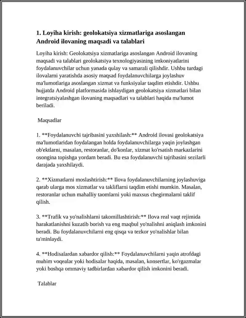 ANDROID UCHUN GEOLAKATSA XIZMATLARIGA ASOSLANGAN ILOVA YARATISH 4