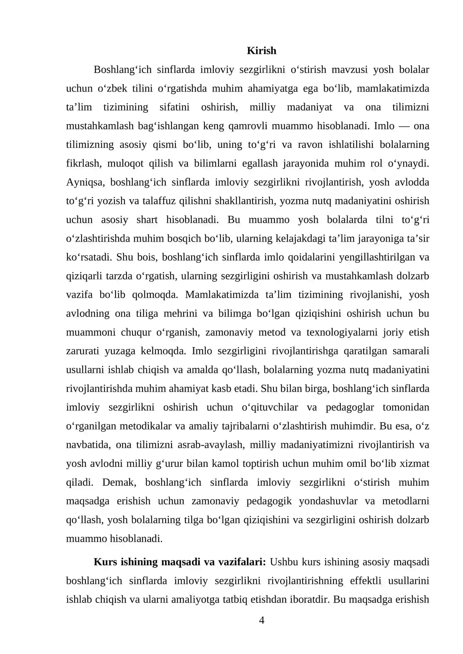 Boshlangʻich sinflarda imloviy sezgirlikni oʻstirish 4