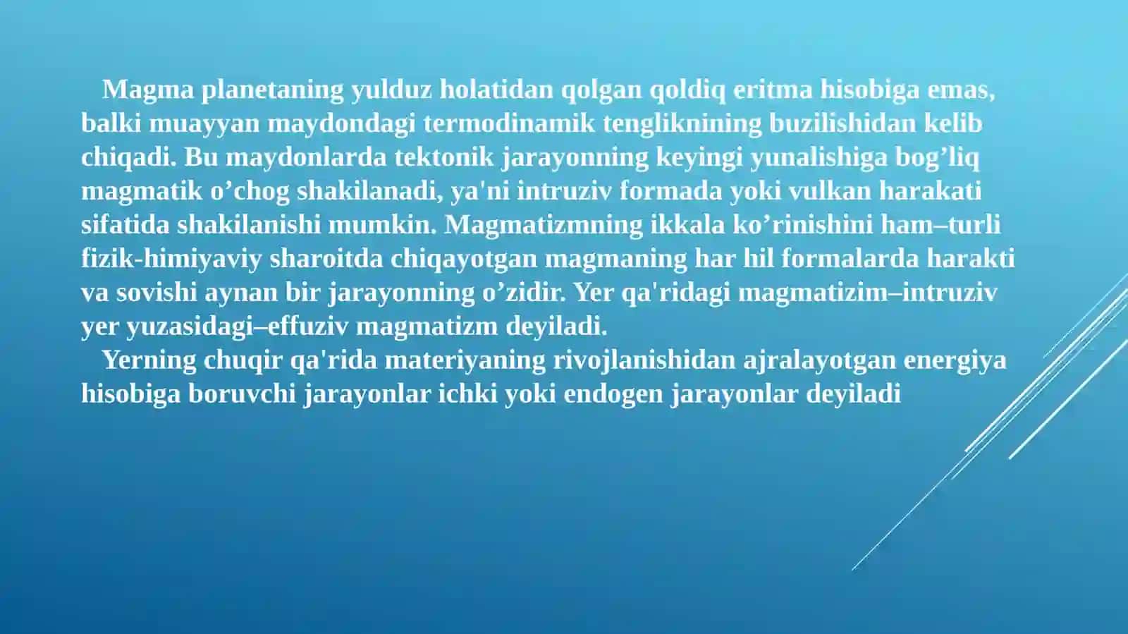 ENDOGEN GEOLOGIK JARAYONLAR INTRUZIV MAGMATIZM 4