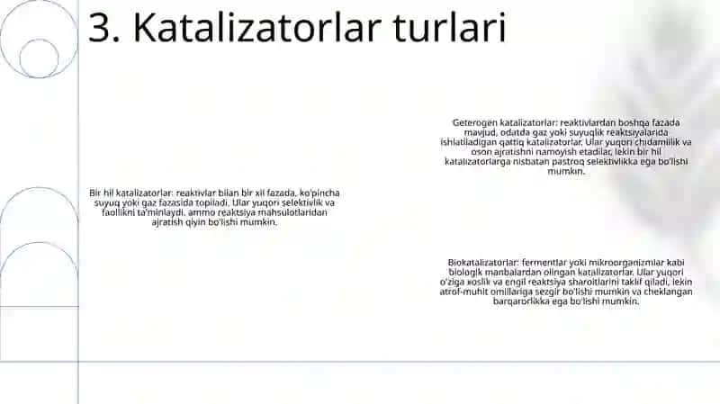Katalizatorlarning Umumiy Tavsifi 4