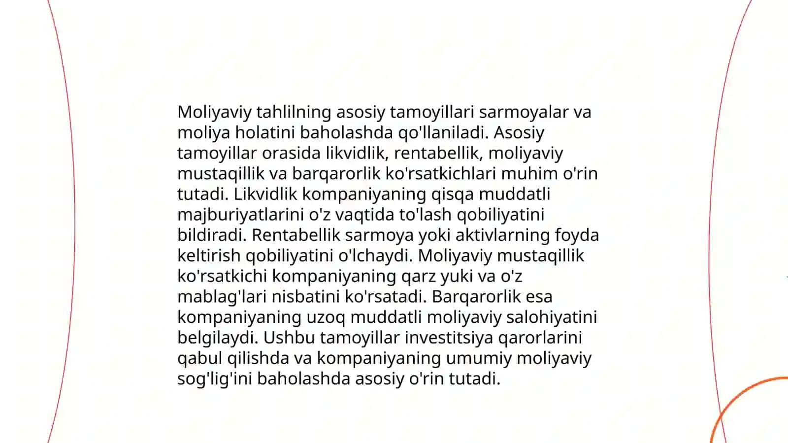 Investitsion loyihalar moliyaviy tahlili mohiyati 4