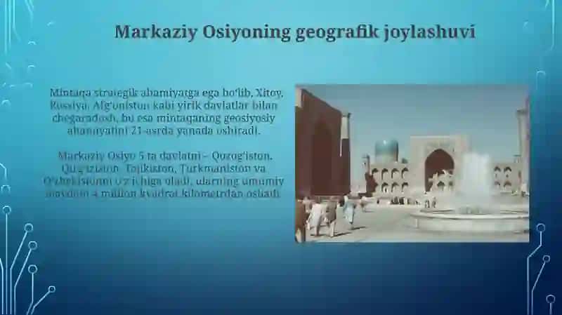 Markaziy Osiyoning dunyo siyosiy xaritasida tutgan oʻrni 4