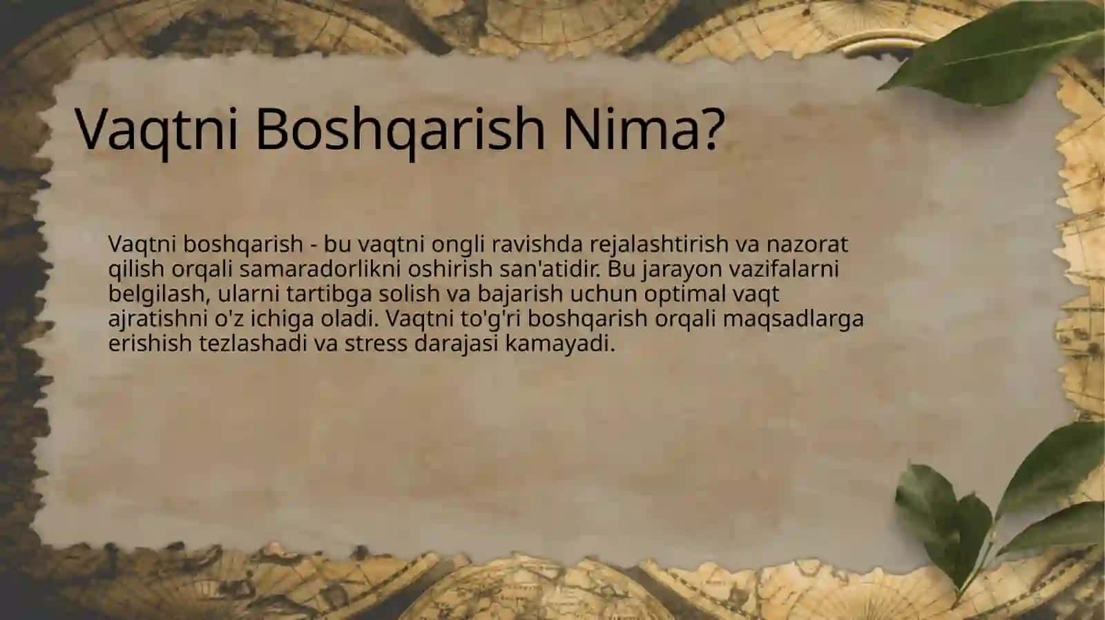Vaqtni Boshqarish San'ati: Mohiyat va Afzalliklar 4