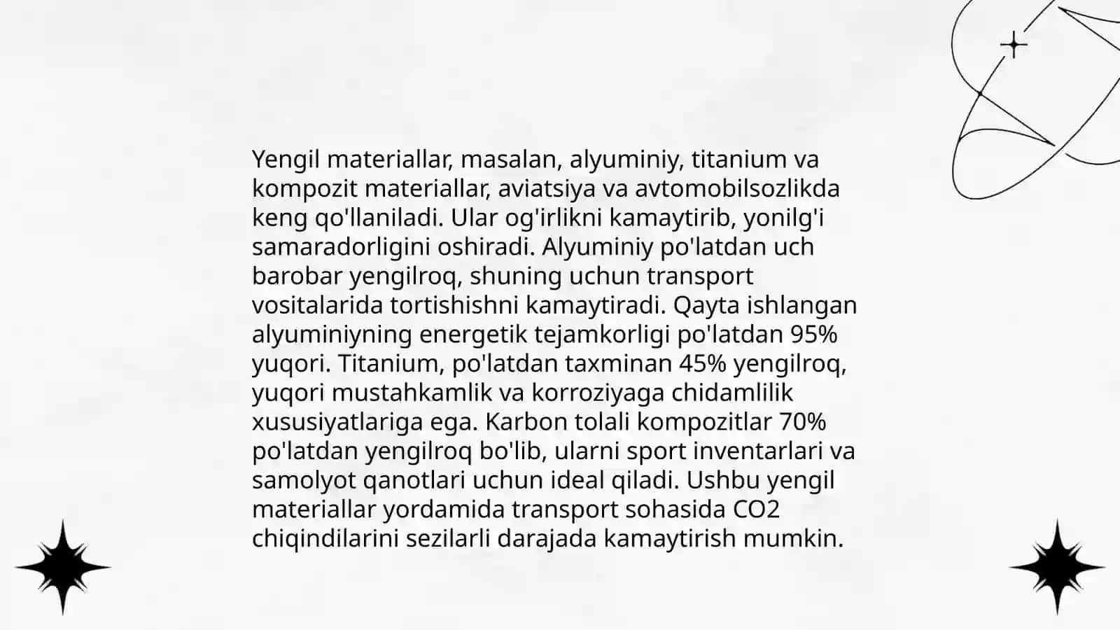 Yengil avtomobillarni kompanovkasini takomillashtirish 4