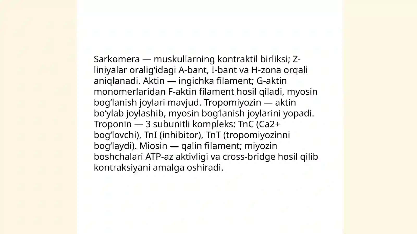 Muskul fiziologiyasi 4