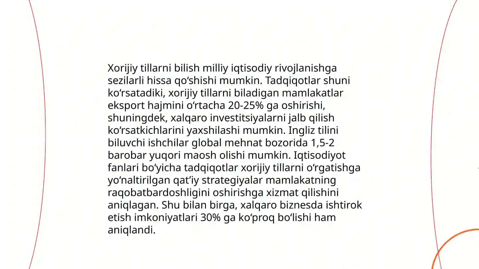 Xorijiy til sovodxonligi Yangi O'zbekiston taraqqiyoti 4