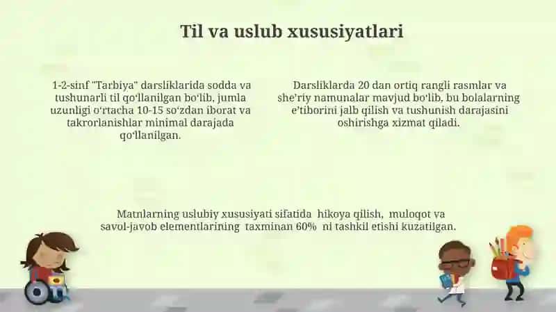 1-2-sinf "Tarbiya" darsliklarini oʻrganish 4
